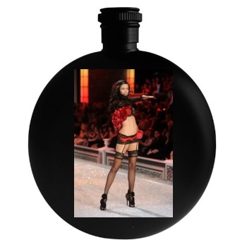 Adriana Lima Round Flask