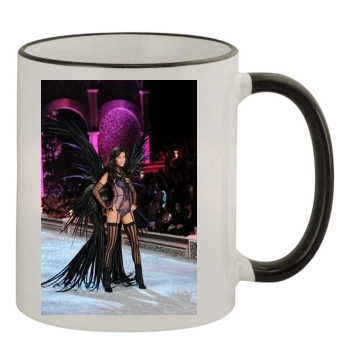 Adriana Lima 11oz Colored Rim & Handle Mug