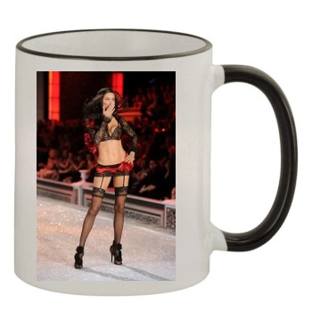 Adriana Lima 11oz Colored Rim & Handle Mug