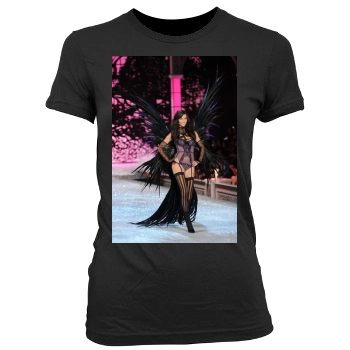 Adriana Lima Women's Junior Cut Crewneck T-Shirt