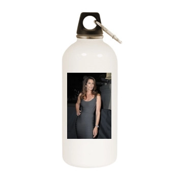 Cindy Crawford White Water Bottle With Carabiner