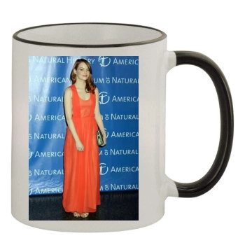 Emma Stone 11oz Colored Rim & Handle Mug