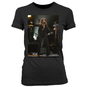 Faith Hill Women's Junior Cut Crewneck T-Shirt