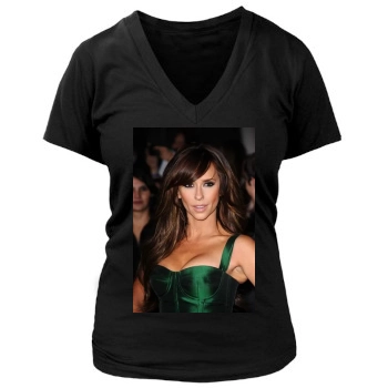 Jennifer Love Hewitt Women's Deep V-Neck TShirt