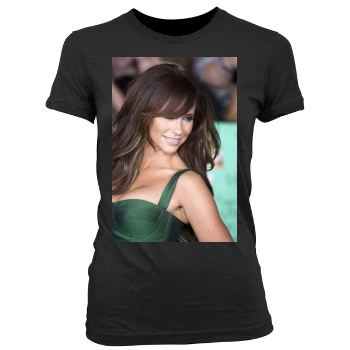 Jennifer Love Hewitt Women's Junior Cut Crewneck T-Shirt