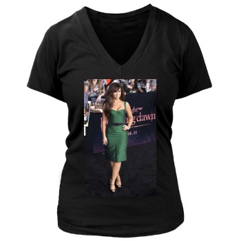 Jennifer Love Hewitt Women's Deep V-Neck TShirt