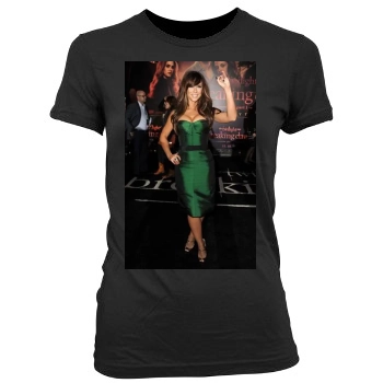 Jennifer Love Hewitt Women's Junior Cut Crewneck T-Shirt