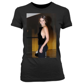 Jessica Alba Women's Junior Cut Crewneck T-Shirt