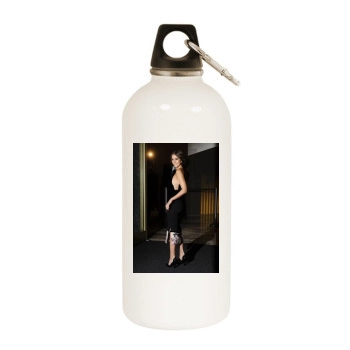 Jessica Alba White Water Bottle With Carabiner