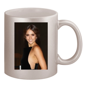 Jessica Alba 11oz Metallic Silver Mug