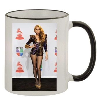 Paulina Rubio 11oz Colored Rim & Handle Mug