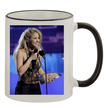 Shakira 11oz Colored Rim & Handle Mug