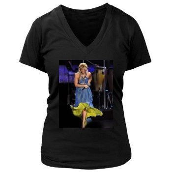 Shakira Women's Deep V-Neck TShirt