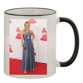 Shakira 11oz Colored Rim & Handle Mug