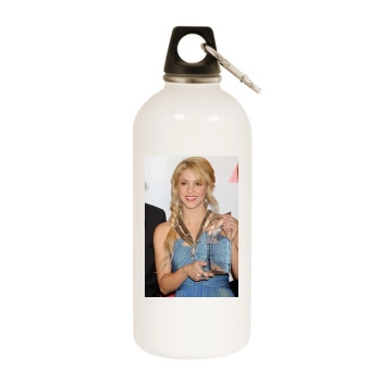 Shakira White Water Bottle With Carabiner