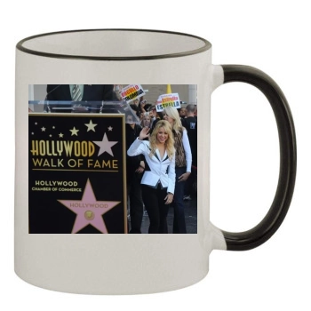 Shakira 11oz Colored Rim & Handle Mug