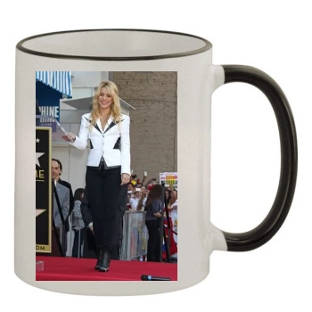 Shakira 11oz Colored Rim & Handle Mug