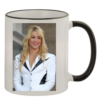 Shakira 11oz Colored Rim & Handle Mug