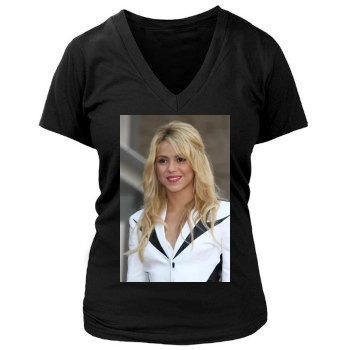 Shakira Women's Deep V-Neck TShirt