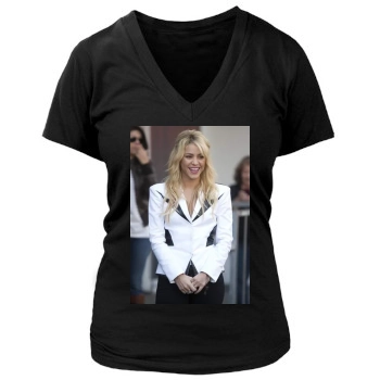 Shakira Women's Deep V-Neck TShirt