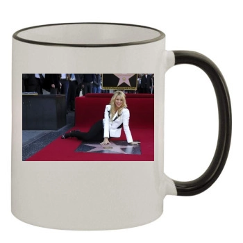 Shakira 11oz Colored Rim & Handle Mug