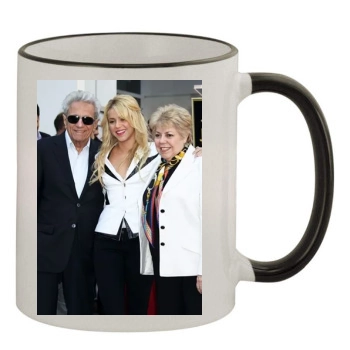 Shakira 11oz Colored Rim & Handle Mug