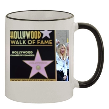 Shakira 11oz Colored Rim & Handle Mug