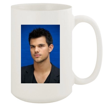 Taylor Lautner 15oz White Mug