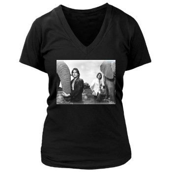 Jared Leto Women's Deep V-Neck TShirt