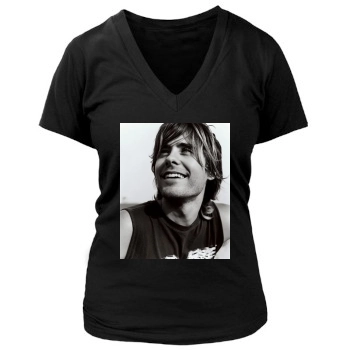 Jared Leto Women's Deep V-Neck TShirt