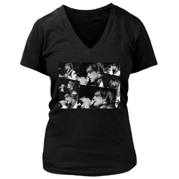 Jared Leto Women's Deep V-Neck TShirt