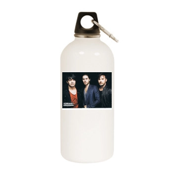 Jared Leto White Water Bottle With Carabiner