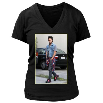 Jared Leto Women's Deep V-Neck TShirt