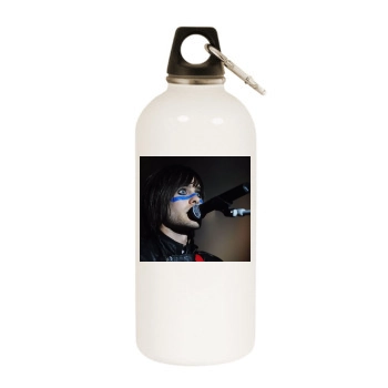 Jared Leto White Water Bottle With Carabiner