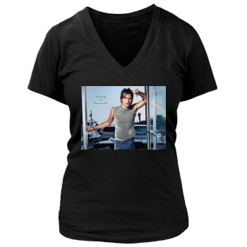 Jared Leto Women's Deep V-Neck TShirt