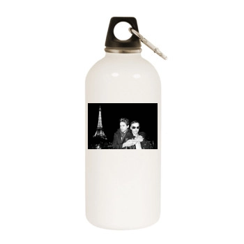 Jared Leto White Water Bottle With Carabiner