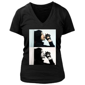 Jared Leto Women's Deep V-Neck TShirt