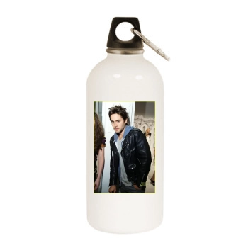 Jared Leto White Water Bottle With Carabiner