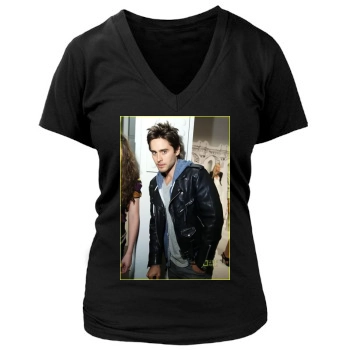 Jared Leto Women's Deep V-Neck TShirt