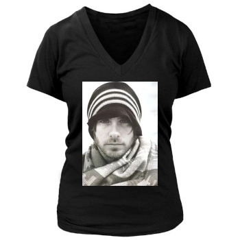 Jared Leto Women's Deep V-Neck TShirt