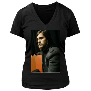 Jared Leto Women's Deep V-Neck TShirt