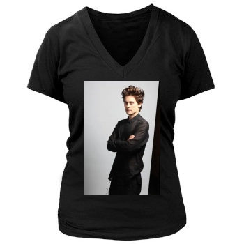 Jared Leto Women's Deep V-Neck TShirt