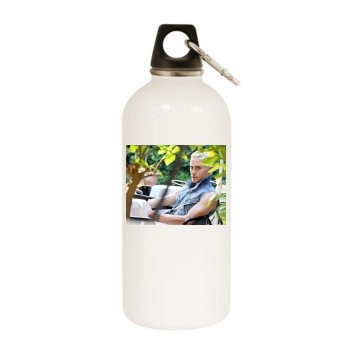 Jared Leto White Water Bottle With Carabiner