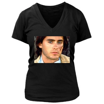 Jared Leto Women's Deep V-Neck TShirt