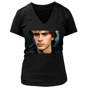 Jared Leto Women's Deep V-Neck TShirt