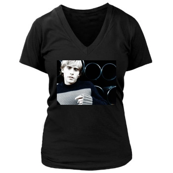 Jared Leto Women's Deep V-Neck TShirt