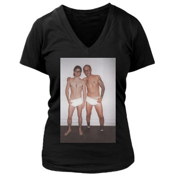 Jared Leto Women's Deep V-Neck TShirt