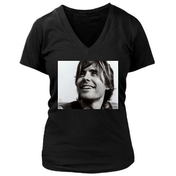 Jared Leto Women's Deep V-Neck TShirt