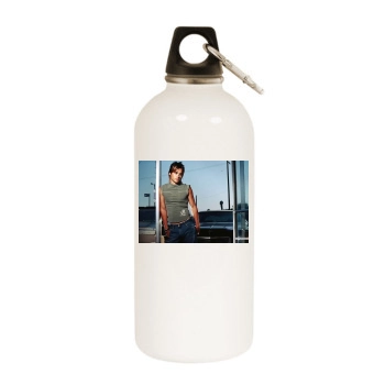 Jared Leto White Water Bottle With Carabiner