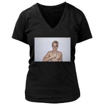 Jared Leto Women's Deep V-Neck TShirt